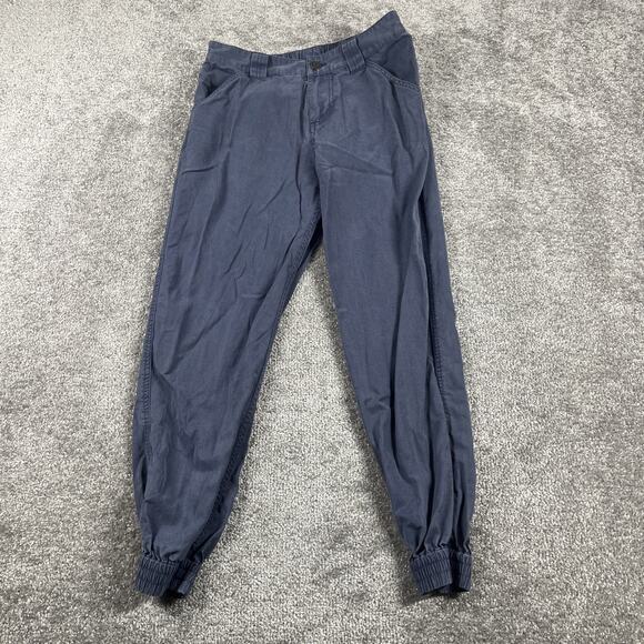 Patagonia Joggers Womens 2 Edge Win Twill Elastic Waist Lightweight Soft Blue - Picture 1 of 12